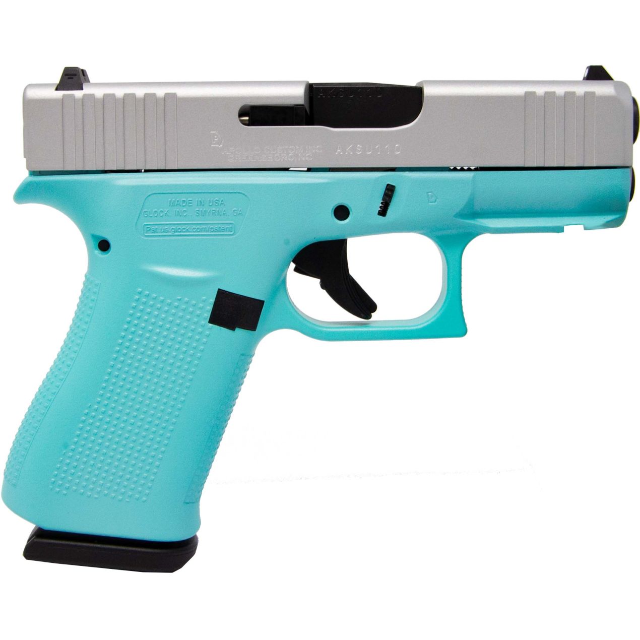 Handguns Apollo Custom|Glock 43X 9MMLUGER GLK 43X 9MM 10RD RBEG SA RAIL